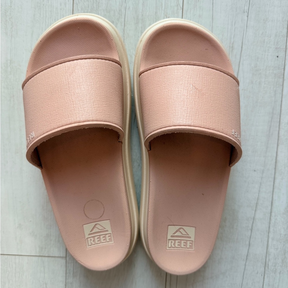 Reef Women's cushion bodi bay Blush Slide Sandals